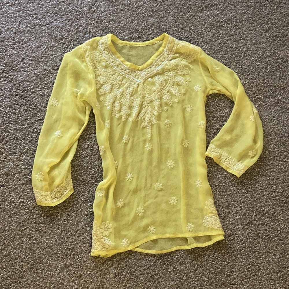 Hand embroidered tunic